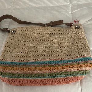 BASS Woven casual shoulder bag